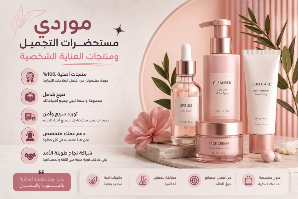 موردي مستحضرات التجميل ومنتجات العناية الشخصية بجودة أصلية، تشكيلة متنوعة، وتوريد سريع